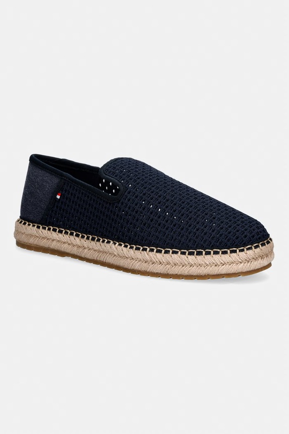 Tommy Hilfiger espadryle męskie FLEX HILFIGER KNIT ESPADRILLE granatowy FM0FM05894