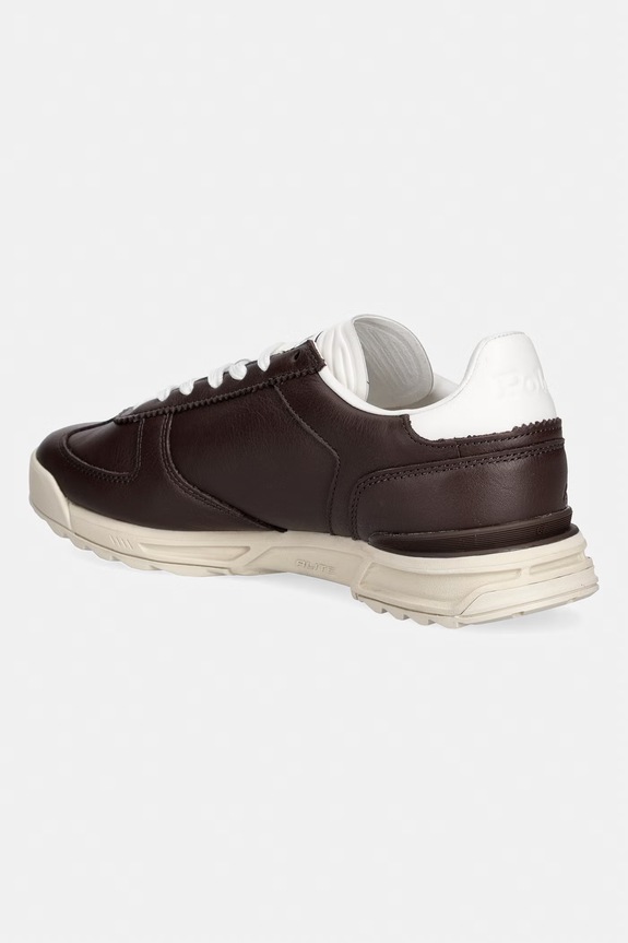 Obuv Polo Ralph Lauren Varick Sig tenisky pánske kožené 809P13089003.201 hnedá