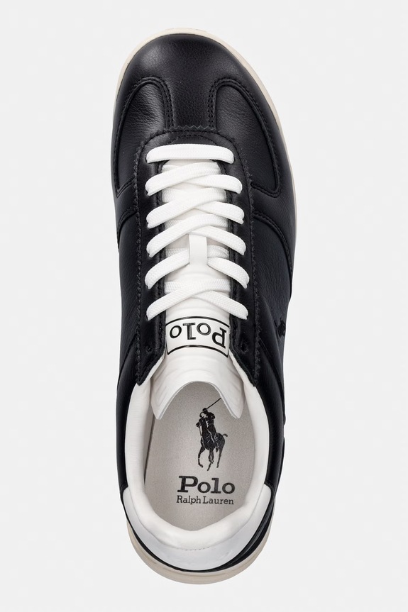 Polo Ralph Lauren Varick Sig sneakersy męskie skórzane czarny 809P13089002.001