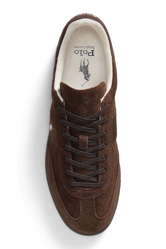 Обувки Polo Ralph Lauren Bedford Pp маратонки от велур 809P13079002.210 кафяв