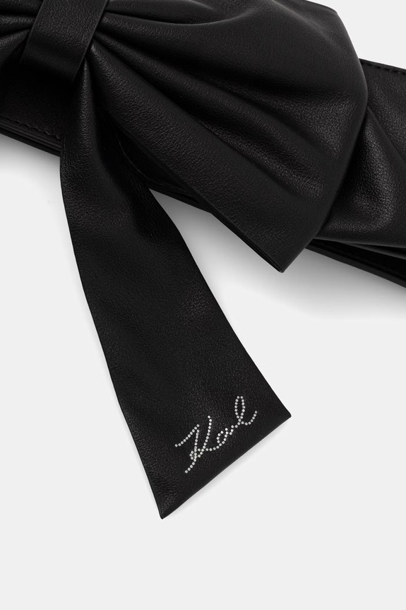 Karl Lagerfeld remen za žene K/SIGNATURE B3W33018 crna AW26