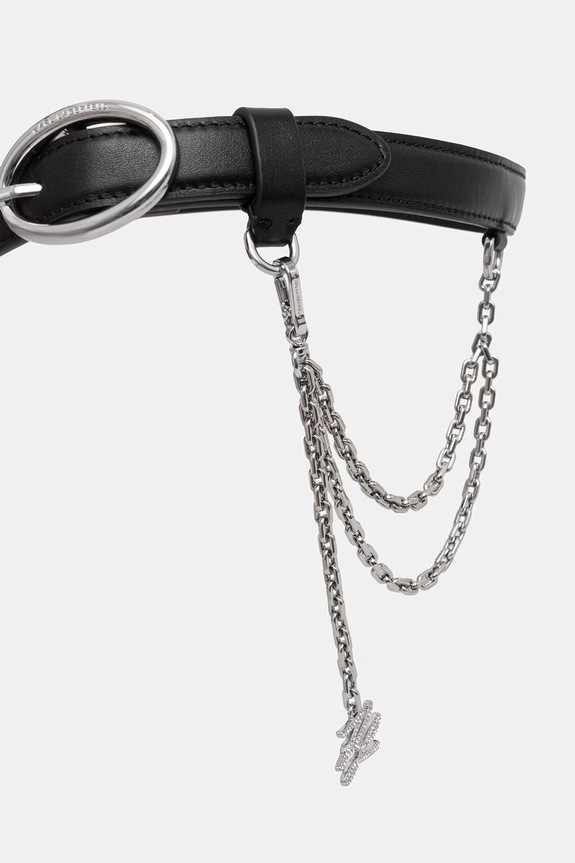 Karl Lagerfeld remen za žene K/AUTOGRAPH B3W33016 crna AW26