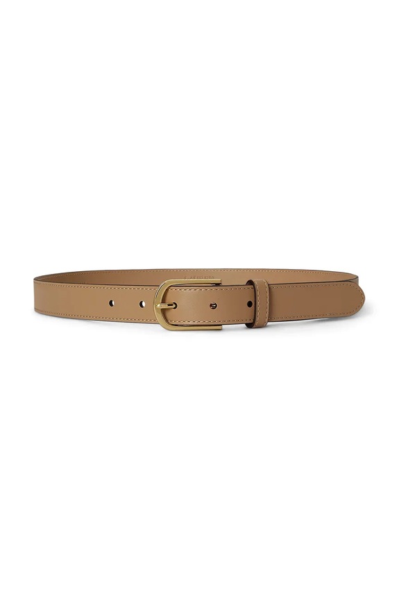 Lauren Ralph Lauren pásek dámský kožený zelená 412P15694