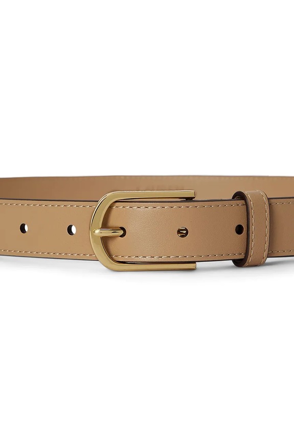 Lauren Ralph Lauren pásek dámský kožený 412P15694 zelená AW26