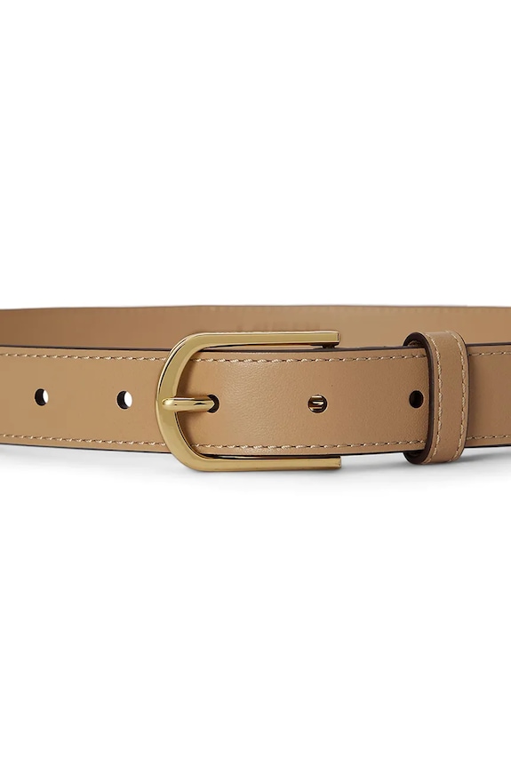 Lauren Ralph Lauren pásek dámský kožený 412P15694 zelená AW26