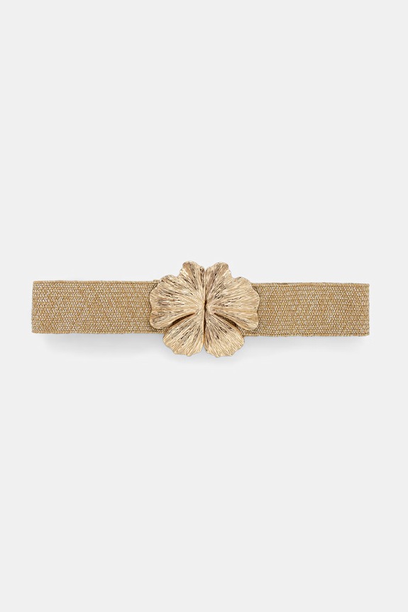 Morgan φαρδιά ζώνη γυναικεία 3FLEUR μπεζ 261.3FLEUR