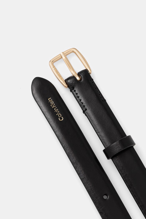 Calvin Klein pasek damski skórzany LV04F7111G czarny AW26