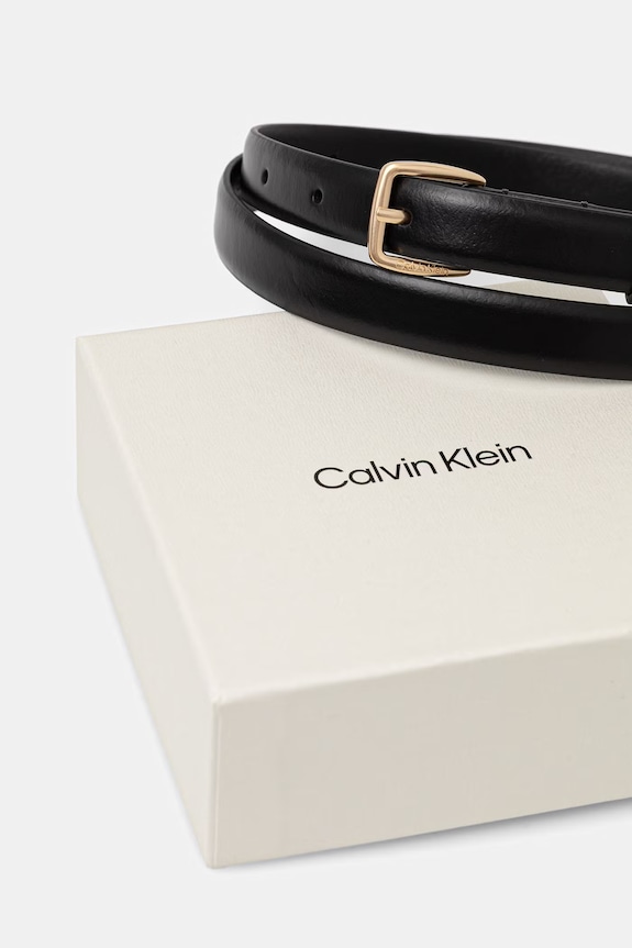 Akcesoria Calvin Klein pasek damski skórzany LV04F7111G czarny