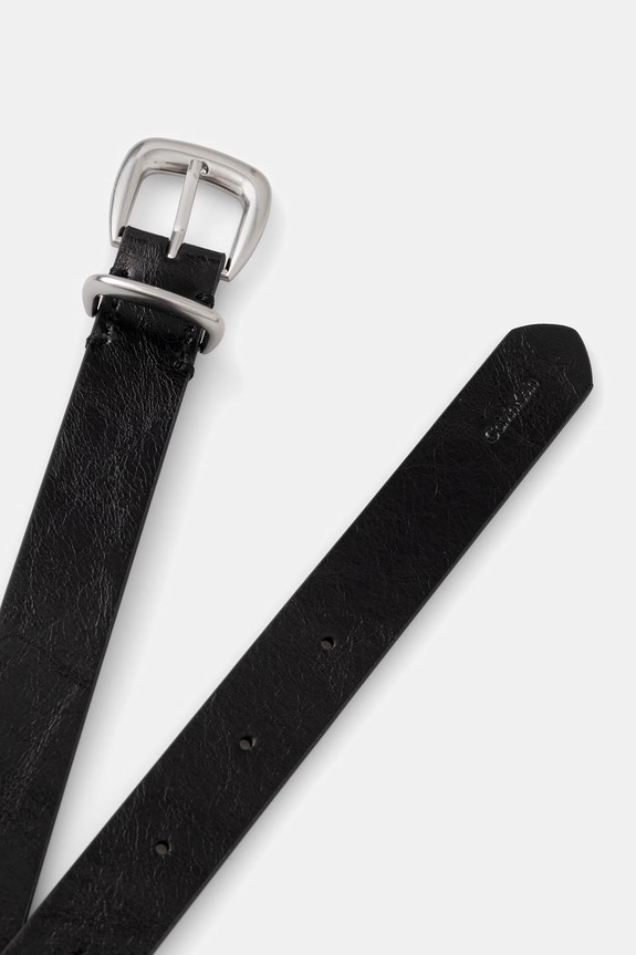 Calvin Klein opasok dámsky kožený LV04F7097G čierna AW26