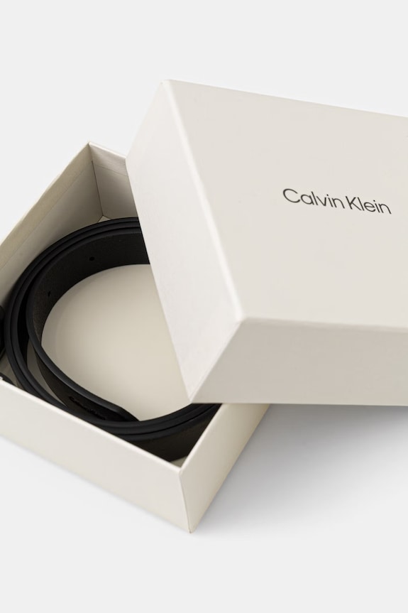 Doplnky Calvin Klein opasok dámsky kožený LV04F7097G čierna