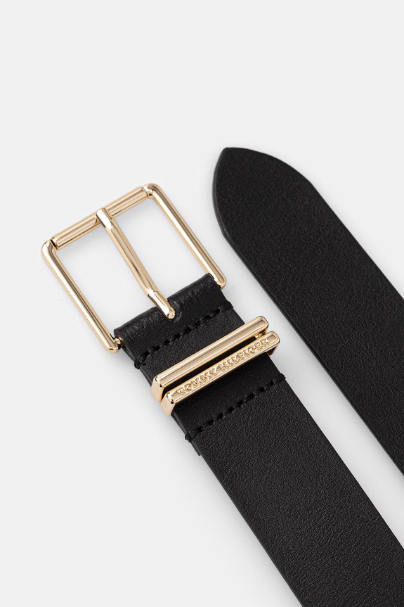 Tommy Hilfiger opasok dámsky kožený AW0AW18919 čierna AW26