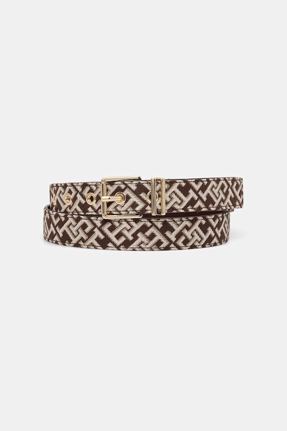 Tommy Hilfiger pasek damski beżowy AW0AW18894