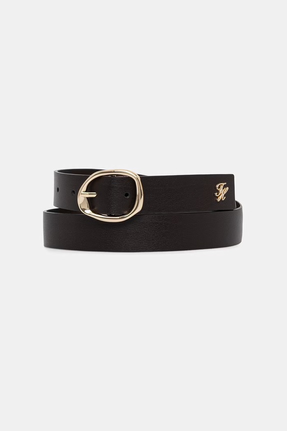 Tommy Hilfiger ζώνη γυναικεία δερμάτινη καφέ AW0AW18697