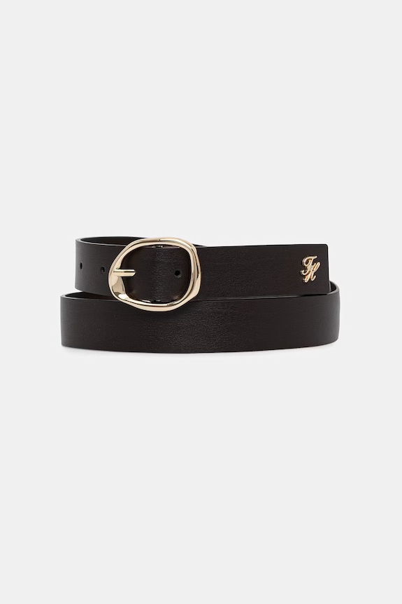 Tommy Hilfiger ζώνη γυναικεία δερμάτινη καφέ AW0AW18697