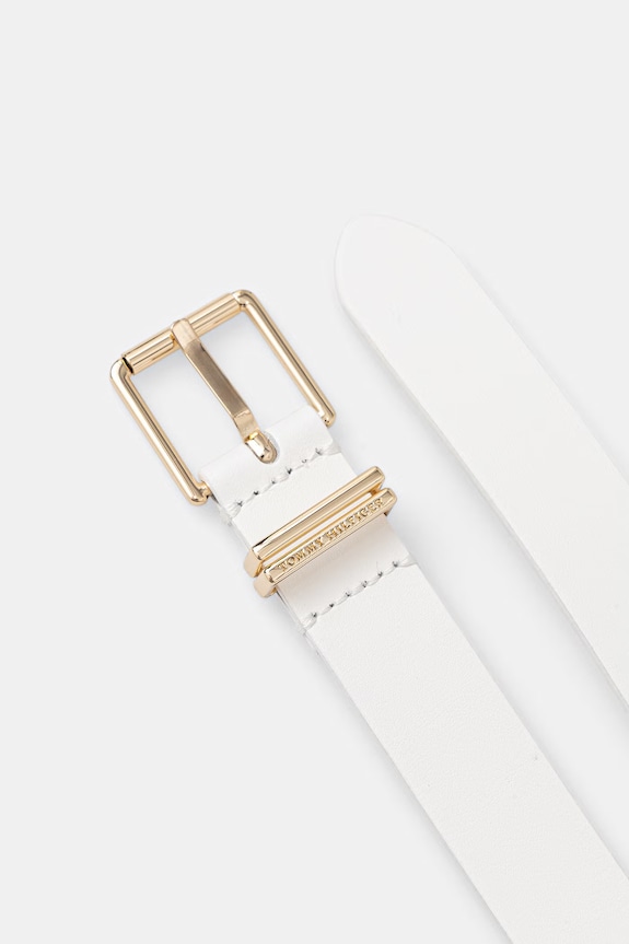 Tommy Hilfiger opasok dámsky kožený AW0AW18692 biela AW26