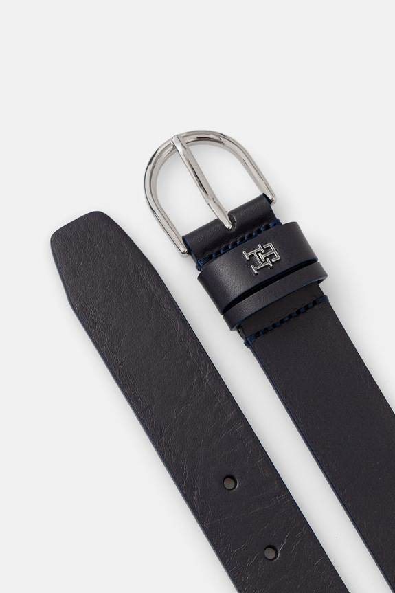 Tommy Hilfiger pasek damski skórzany AW0AW18688 granatowy AW26