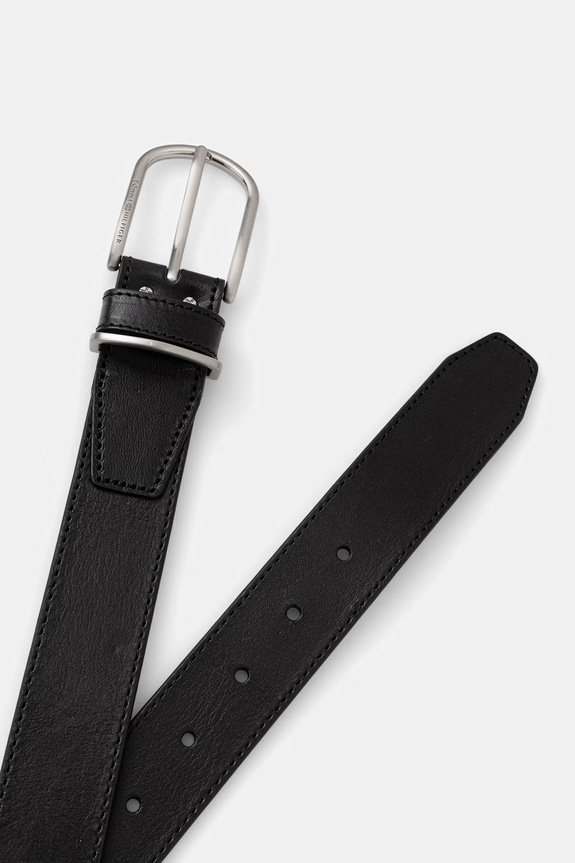 Tommy Hilfiger curea pentru bărbați, din piele AM0AM14390 negru AW26
