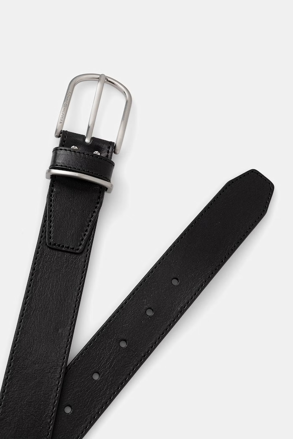 Tommy Hilfiger curea pentru bărbați, din piele AM0AM14390 negru AW26
