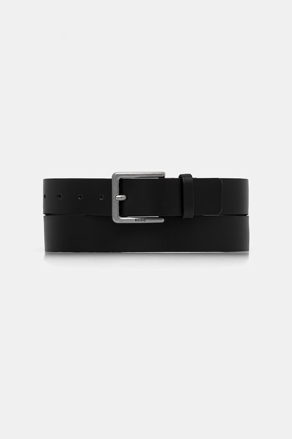 HUGO ζώνη ανδρική δερμάτινη Guliver_Sz35 μαύρο 50568452