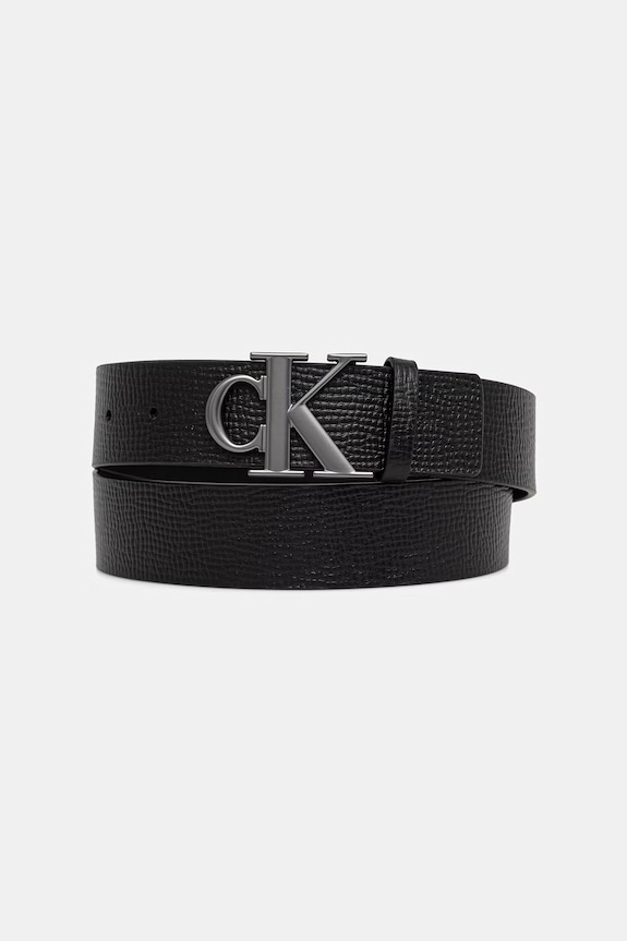 Calvin Klein pasek męski skórzany czarny LV04D7110G