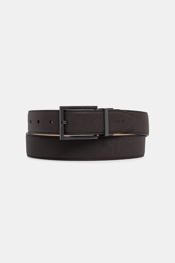 Calvin Klein pasek męski skórzany brązowy LV04D7107G