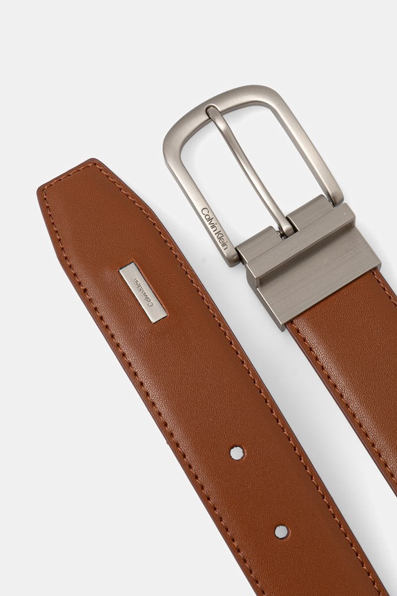 Calvin Klein pasek męski skórzany LV04D7104G brązowy AW26