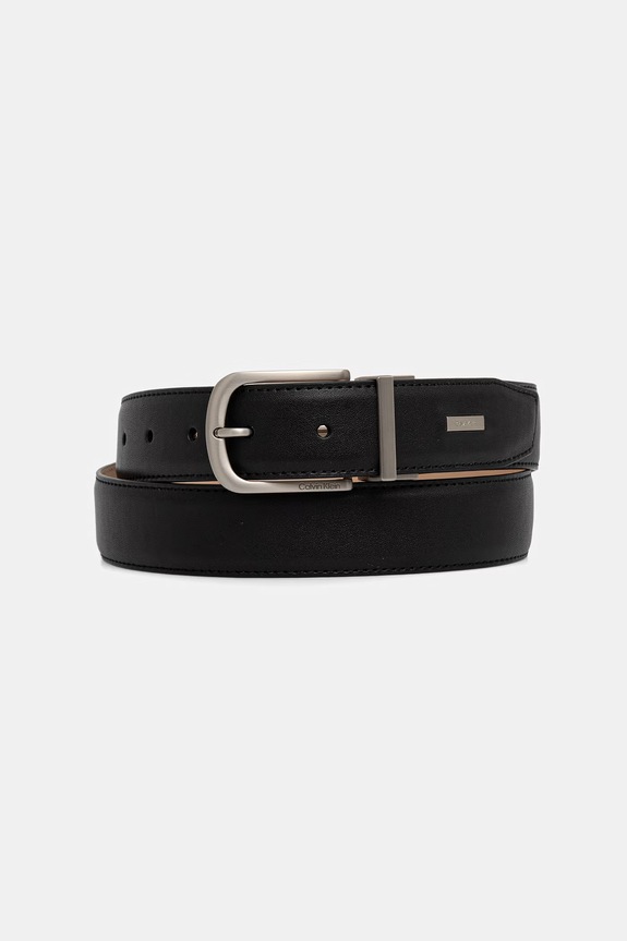 Calvin Klein pasek męski skórzany czarny LV04D7104G