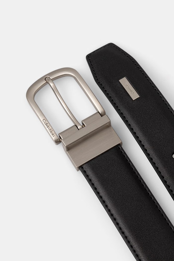 Calvin Klein pasek męski skórzany LV04D7104G czarny AW26