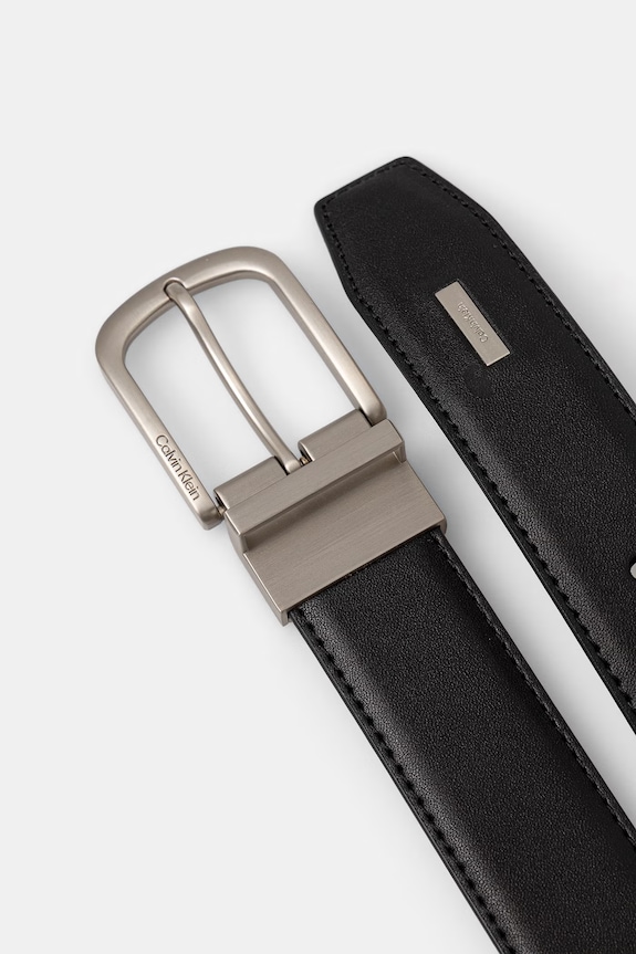 Calvin Klein pasek męski skórzany LV04D7104G czarny AW26