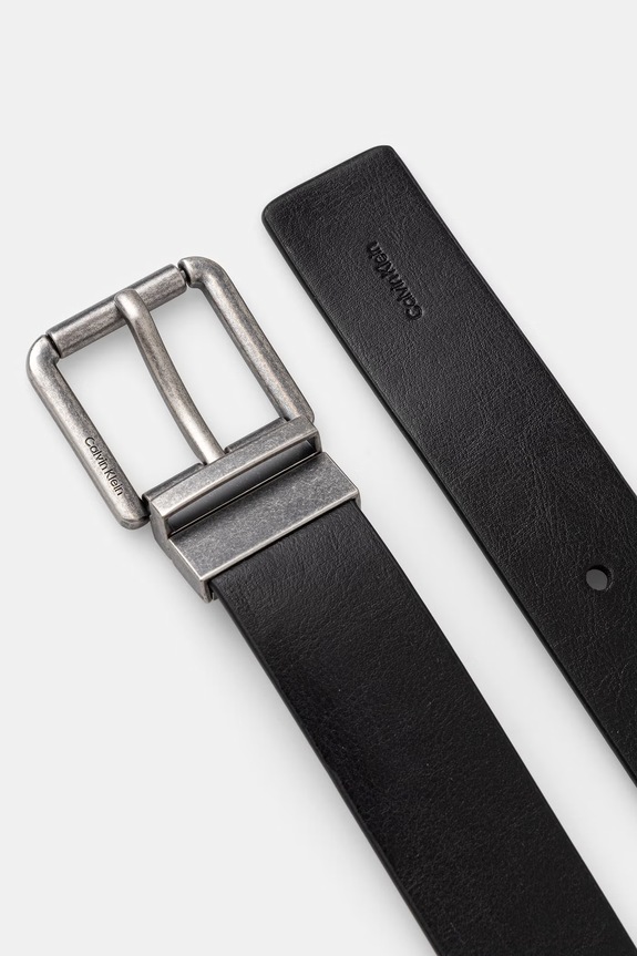 Calvin Klein pasek męski skórzany LV04D7103G czarny AW26