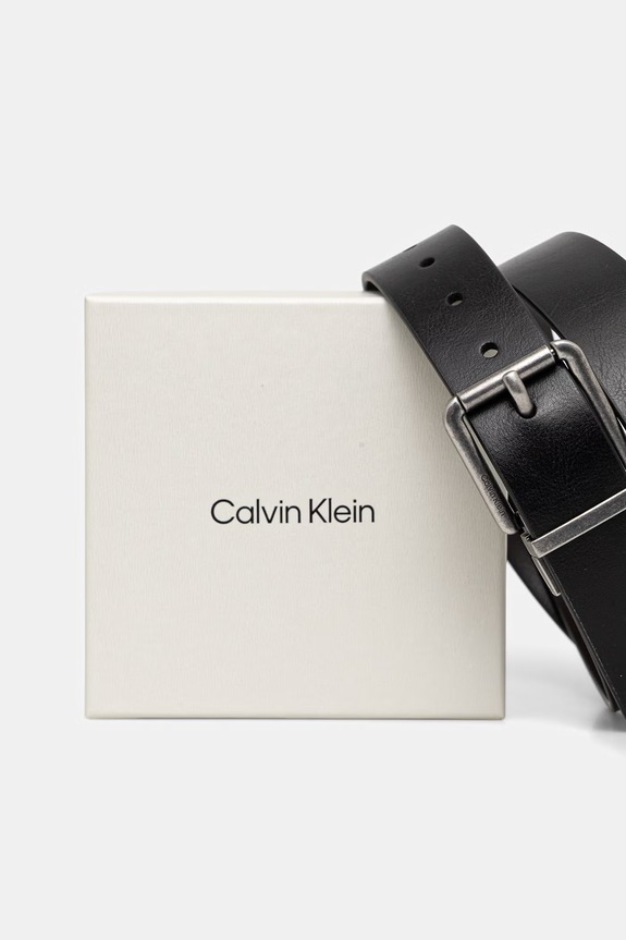 Akcesoria Calvin Klein pasek męski skórzany LV04D7103G czarny