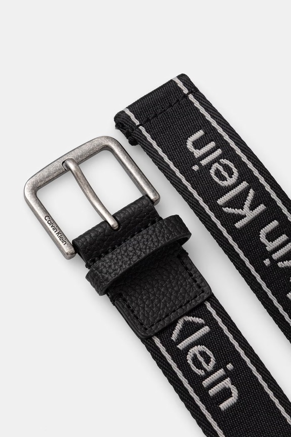 Calvin Klein pasek męski LV04D7101G czarny AW26