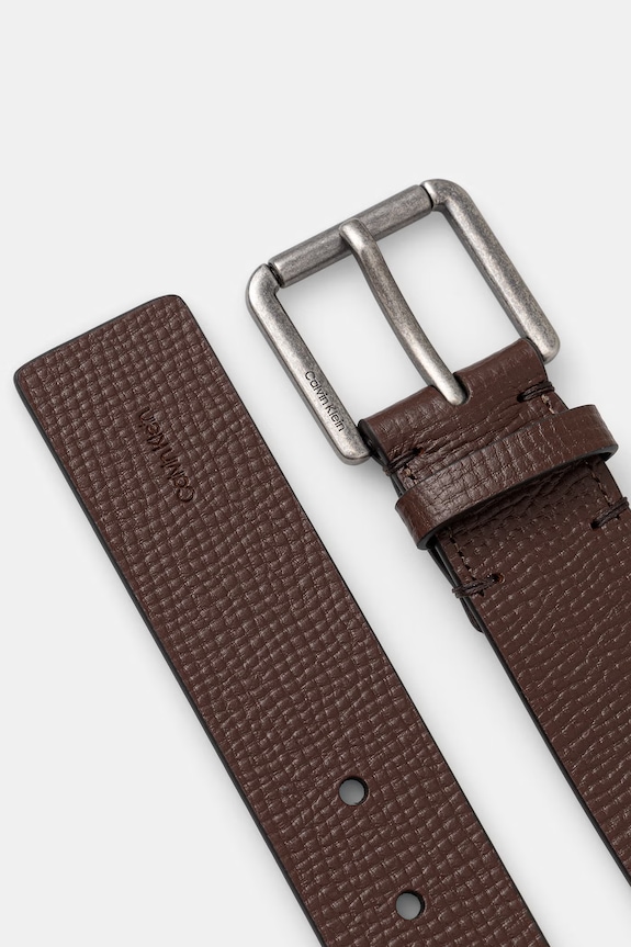 Calvin Klein pasek męski skórzany LV04D7098G brązowy AW26