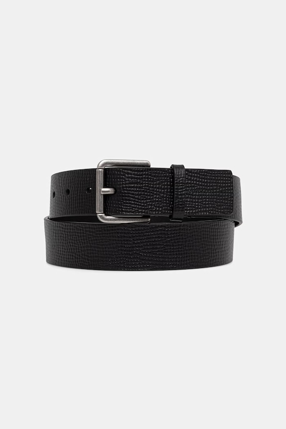 Calvin Klein pasek męski skórzany czarny LV04D7098G