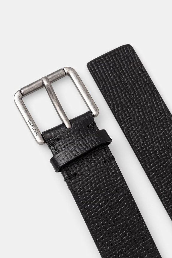 Calvin Klein pasek męski skórzany LV04D7098G czarny AW26