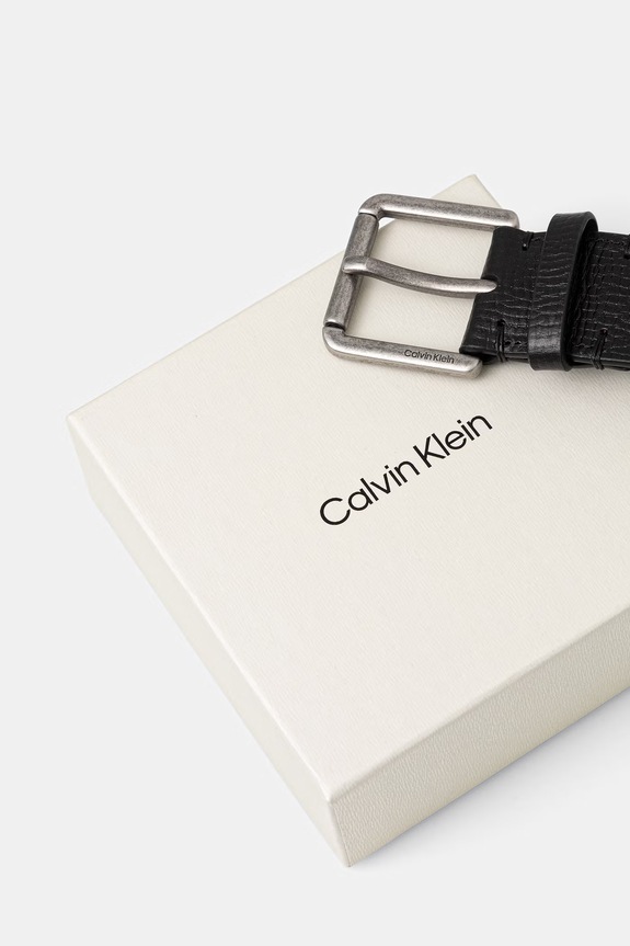 Akcesoria Calvin Klein pasek męski skórzany LV04D7098G czarny
