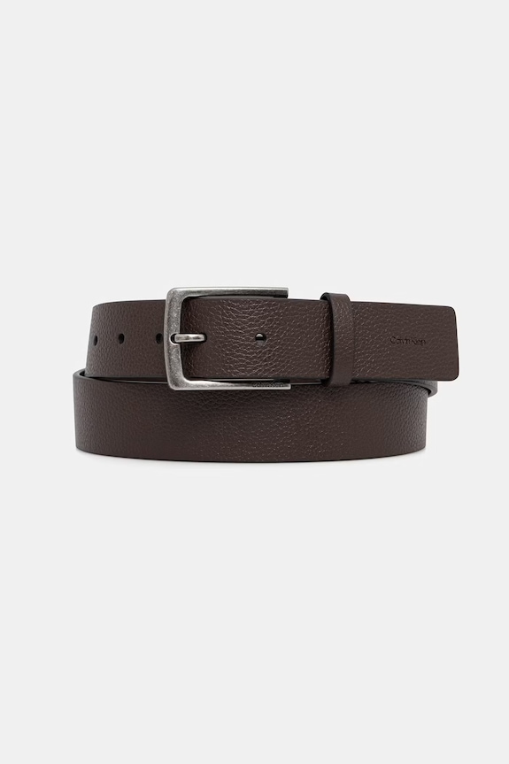 Calvin Klein pasek męski skórzany brązowy LV04D7095G