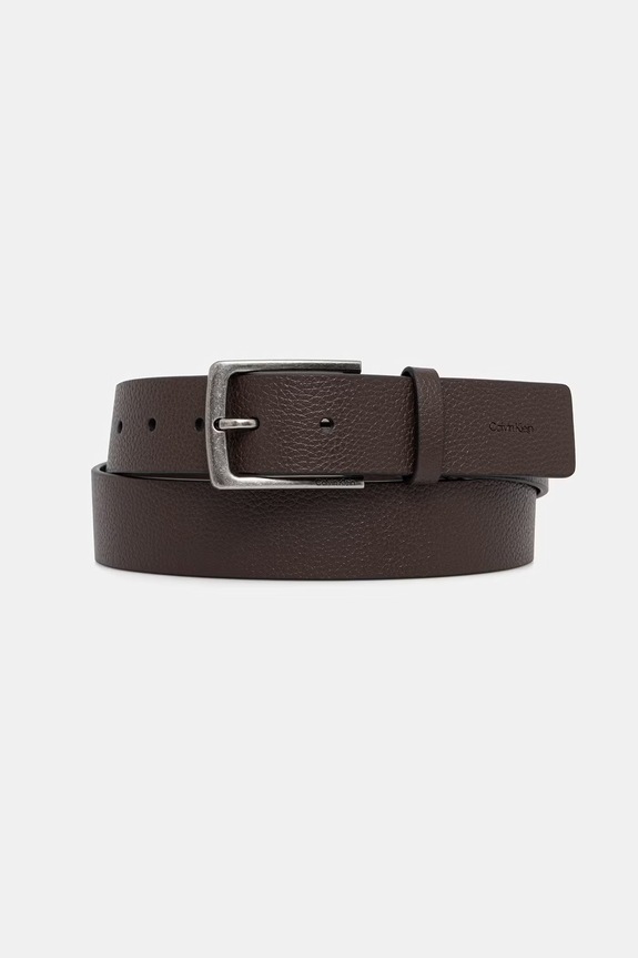 Calvin Klein pasek męski skórzany brązowy LV04D7095G