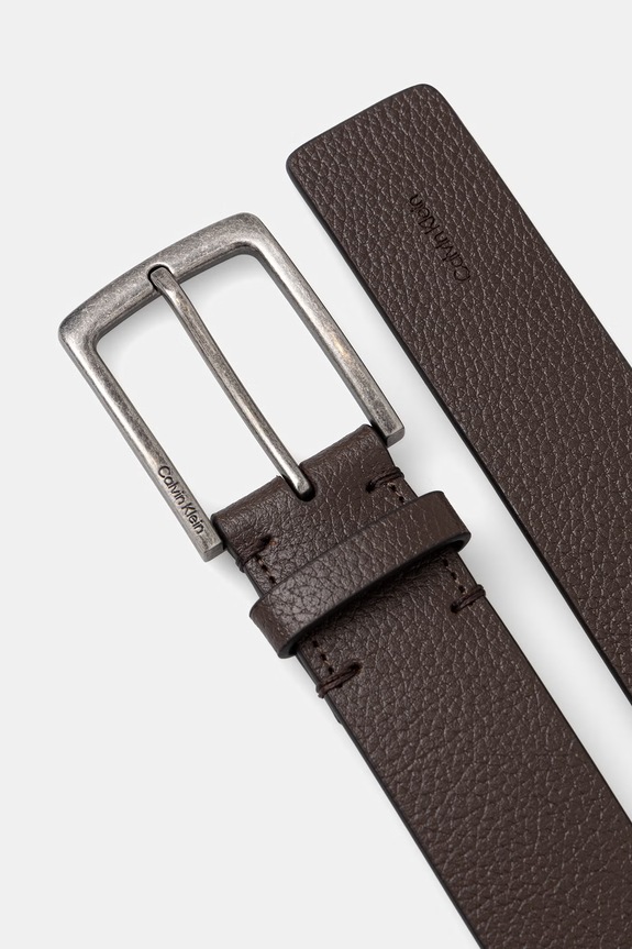 Akcesoria Calvin Klein pasek męski skórzany LV04D7095G brązowy