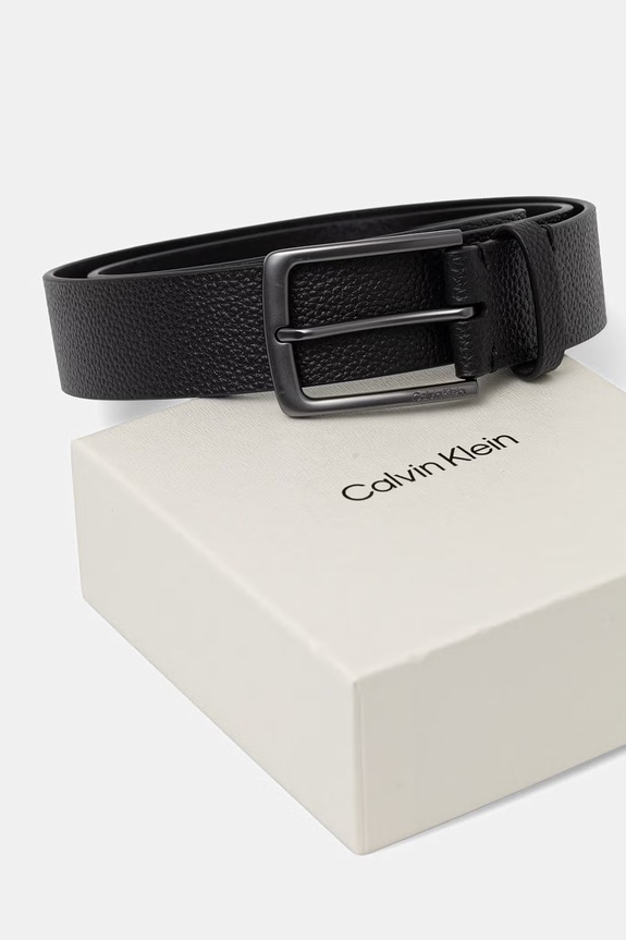 Akcesoria Calvin Klein pasek męski skórzany LV04D7095G czarny