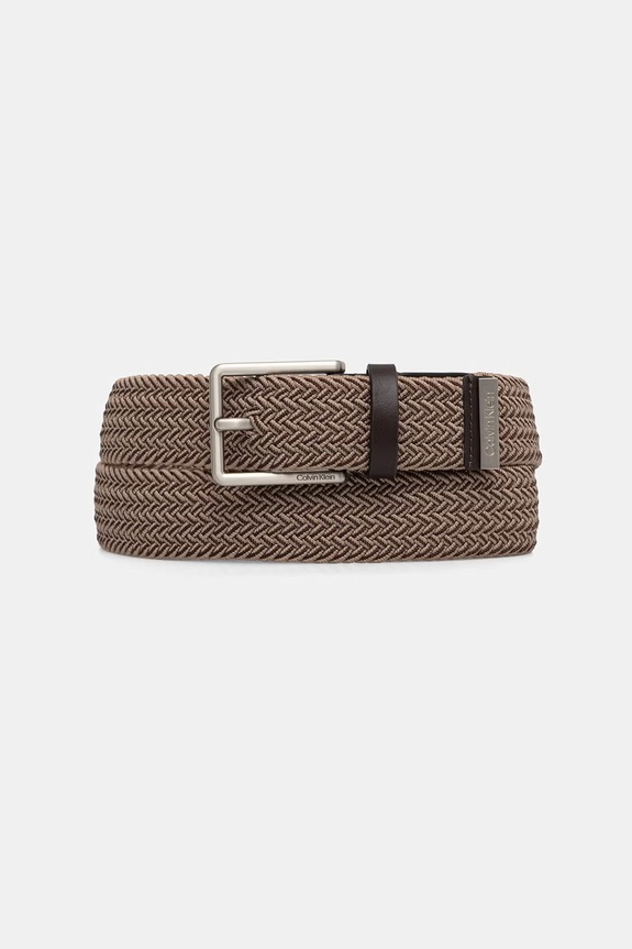 Calvin Klein pasek parciany męski beżowy LV04D7094G