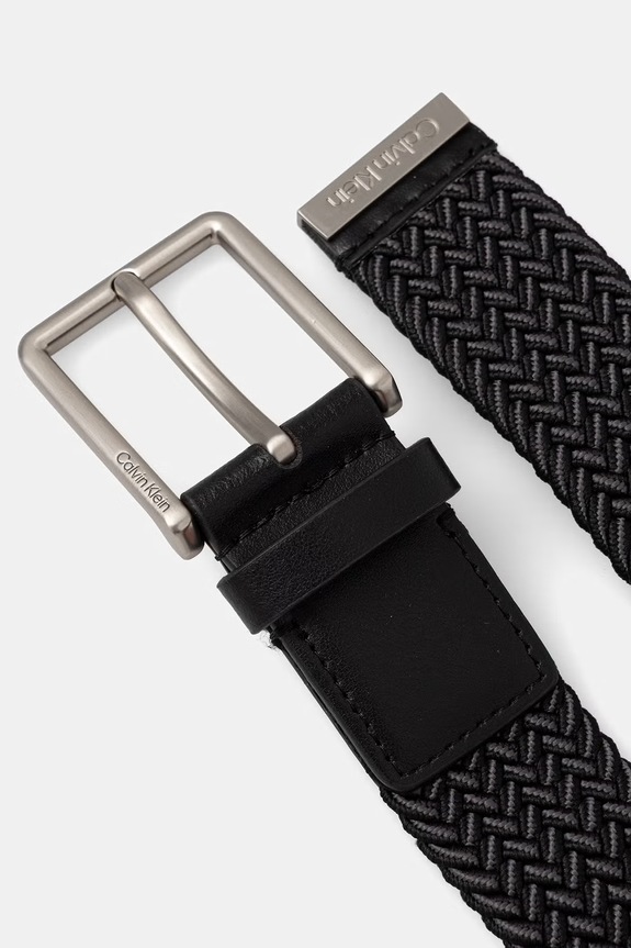 Calvin Klein pasek parciany męski LV04D7094G czarny AW26