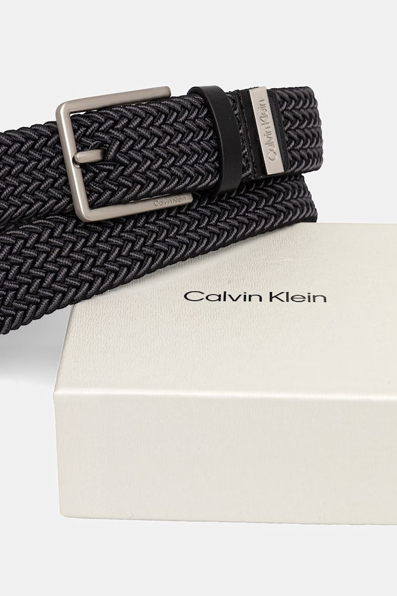 Akcesoria Calvin Klein pasek parciany męski LV04D7094G czarny
