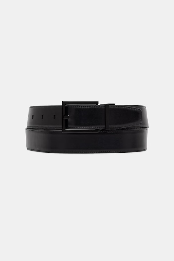 Calvin Klein obojstranný opasok pánsky kožený LV04D7059G čierna AW26