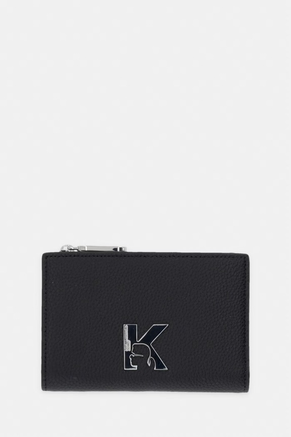 Karl Lagerfeld Jeans portfel damski skórzany czarny B3W32054