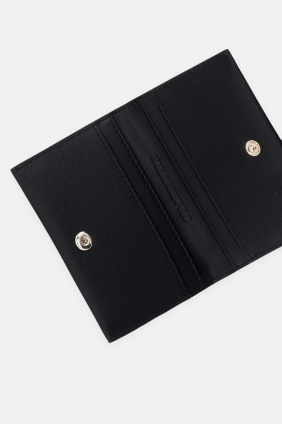 Dodaci Karl Lagerfeld etui za kartice za žene kožni K/SIGNATURE B3W32001 crna