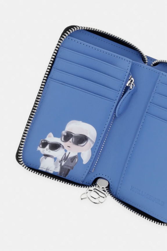 Dodaci Karl Lagerfeld novčanik za žene od imitacije kože IKON B3W32031 crna