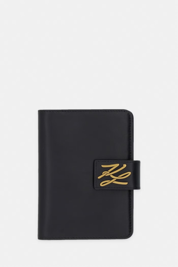 Karl Lagerfeld etui za putovnicu za žene kožni K/AUTOGRAPH crna B3W32085