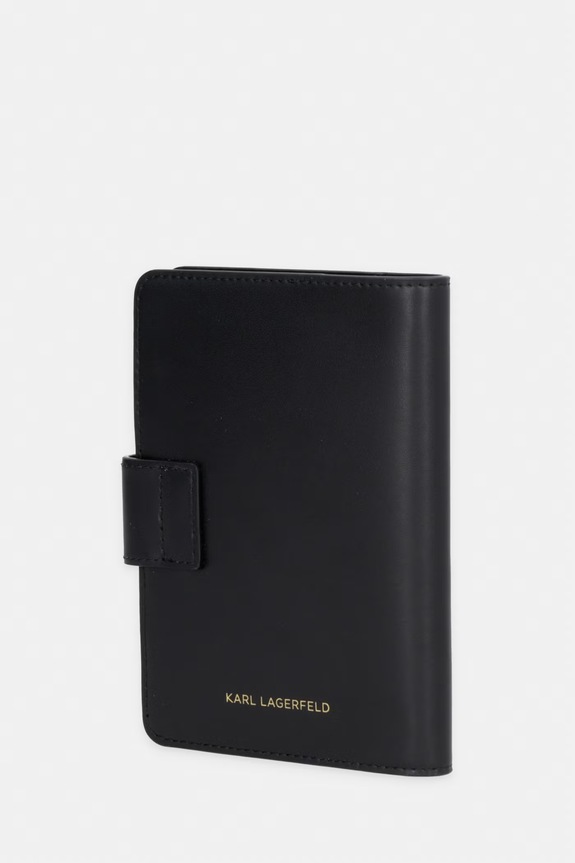 Karl Lagerfeld etui za putovnicu za žene kožni K/AUTOGRAPH B3W32085 crna AW26