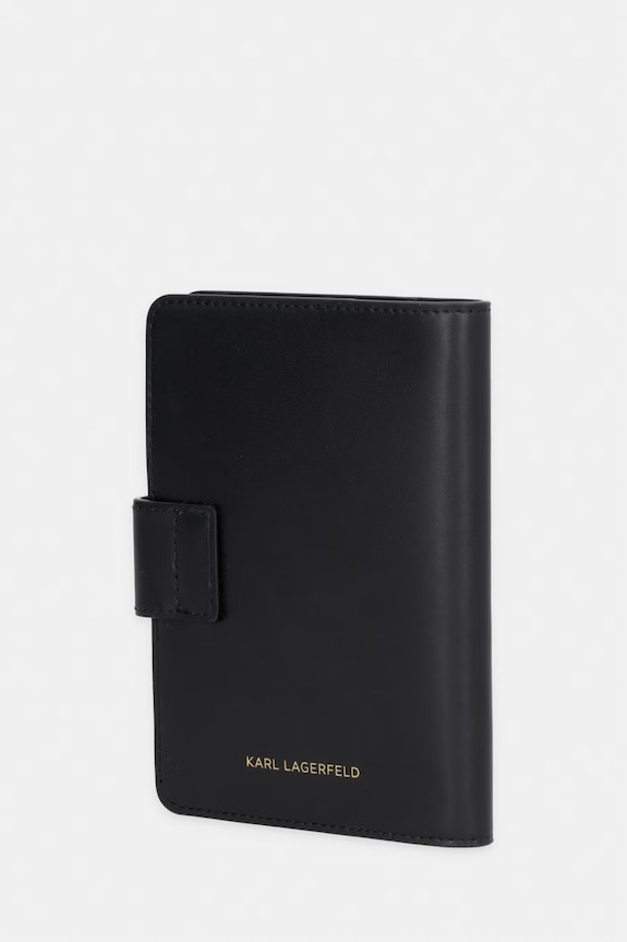 Karl Lagerfeld etui za putovnicu za žene kožni K/AUTOGRAPH B3W32085 crna AW26